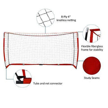 
                        
                          Muat gambar ke penampil Galeri, Pinty 12x6ft Soccer Goal, Knotless Kids' Soccer Net with 12pcs Soccer Cones Set in Multi Colors, Easy Setup Steel Poles and Portable Design - JOY2ESpree
                        
                      