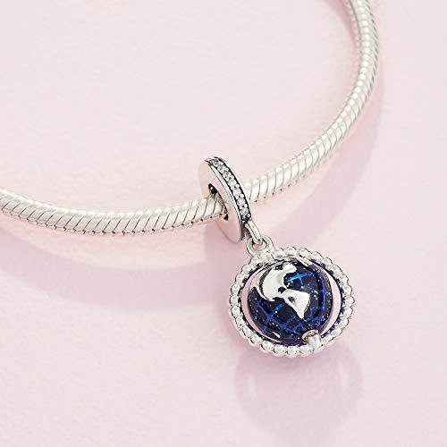 Pandora Jewelry Spinning Globe Dangle Cubic Zirconia Charm in Sterling Silver - JOY2ESpree