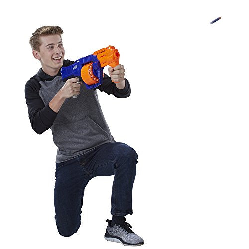 Nerf SurgeFire Elite Blaster -- 15-Dart Rotating Drum, Slam Fire, Includes 15 Official Nerf Elite Darts -- For Kids, Teens, Adults (Amazon Exclusive)