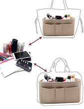 
                        
                          Load image into Gallery viewer, Felt Fabric Purse Tote Diaper Bag Organizer Insert Bag in Bag with Zipper Inner Pocket For Neverfull Speedy
                        
                      