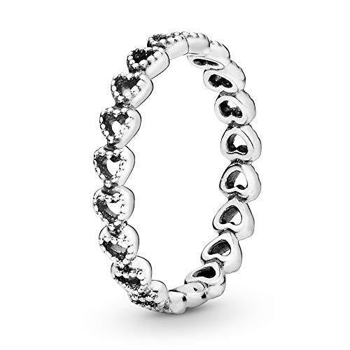 Pandora Jewelry Band of Hearts Sterling Silver Ring - JOY2ESpree