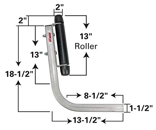Extreme Max 3005.3822 Heavy-Duty Roller Guide-On System, Black