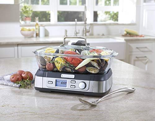Cuisinart Digital Glass Steamer, One Size, Stainless Steel - JOY2ESpree