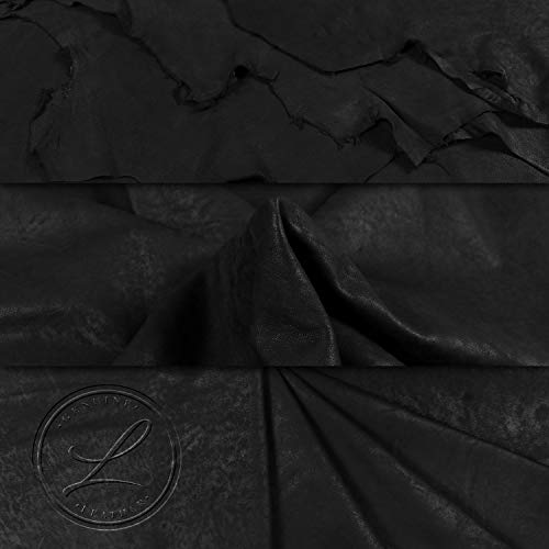 Laverapelle Men's Genuine Lambskin Leather Jacket (Black-Snaff, Custom, Polyester Lining)-1501135