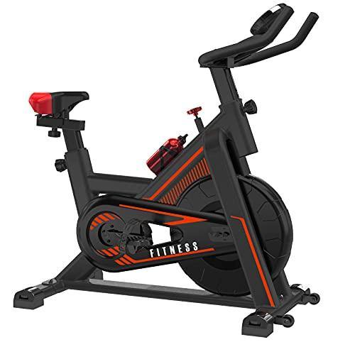 VIEWALL Indoor Cycling Bike, Exercise Bike Stationary for Home Gym Cardio Workouts with LCD Monitor, Belt Drive, iPad Holder (300 Lbs Weight Capacity) - JOY2ESpree