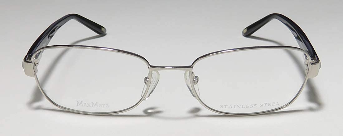 Max Mara 1130 Womens Oval Crystals Spring Hinges Designer Beautiful Eyeglasses/Eyeglass Frame