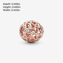 
                        
                          Load image into Gallery viewer, Pandora Jewelry Open Your Heart Pandora Rose Charm - JOY2ESpree
                        
                      