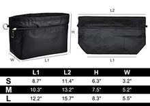 
                        
                          Cargar imagen en el visor de la galería, Vercord Purse Organizer Insert Bag Tote Handbags Pocketbook Inserts Organizers Zipper 11 Pockets Black Medium
                        
                      