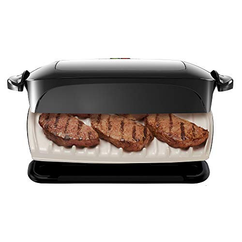 George Foreman 5-Serving Removable Plate Grill and Panini Press, Platinum, GRP472P - JOY2ESpree