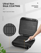 
                        
                          將圖片載入圖庫檢視器 Deik 2 in 1 Electric Indoor Grill &amp; Panini Press Grill, 1200W Smokeless Grill - JOY2ESpree
                        
                      
