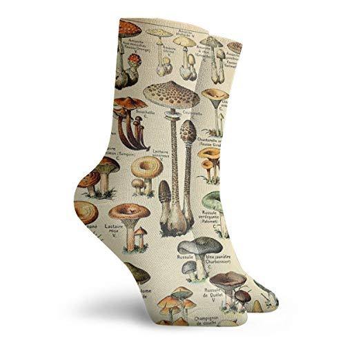 Wilson-Martin Mushrooms Socks Casual Socks Sports Socks Fun Work Socks for Men/Women 11.8Inch - JOY2ESpree