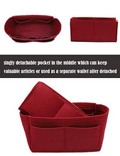 
                        
                          Cargar imagen en el visor de la galería, Felt Purse Bag Organizer Insert with zipper Bag Tote Shaper Fit Speedy Neverfull MM GM
                        
                      