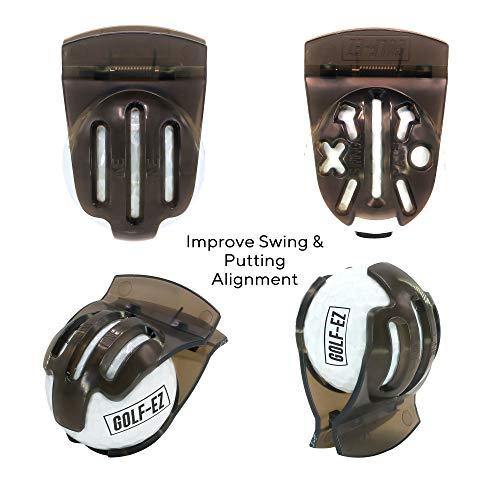 Golf-EZ TRI-LINE Golf Ball Alignment Kit with Carry Case | Swing Path Arrows & Ball Identifiers - JOY2ESpree