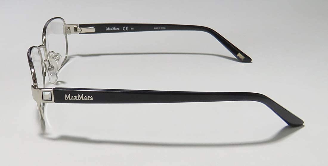 Max Mara 1130 Womens Oval Crystals Spring Hinges Designer Beautiful Eyeglasses/Eyeglass Frame