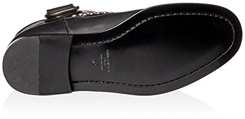 SAINT LAURENT Women's Motorcycle Studded Strap Boot