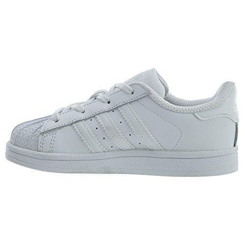 adidas Originals Unisex-Baby Superstar Elastic Sneaker, White/White/White