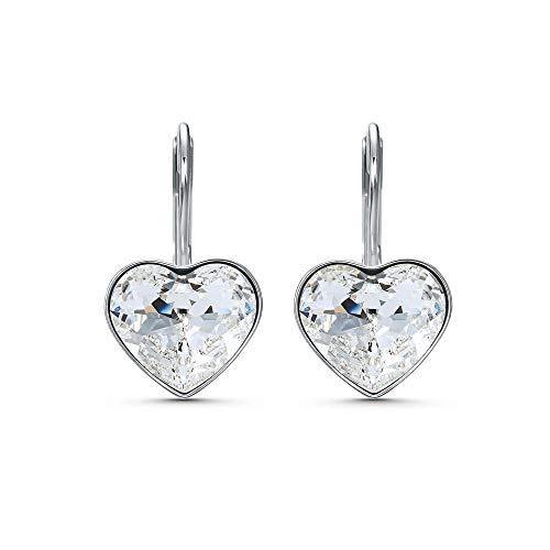 Swarovski Bella Heart Pierced Earrings White One Size - JOY2ESpree