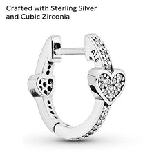 
                        
                          Load image into Gallery viewer, Pandora Rose Alluring Hearts Hoop Earrings - JOY2ESpree
                        
                      