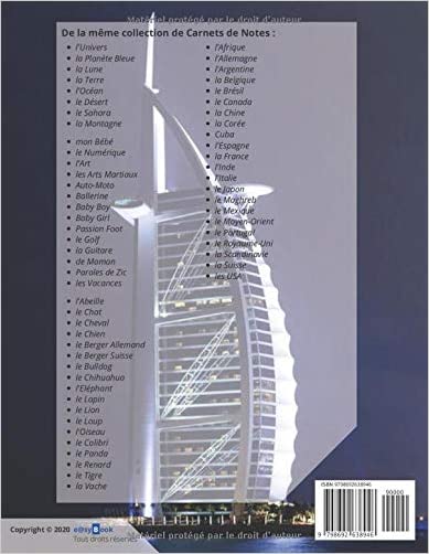 Carnet de Notes - le Moyen-Orient: [Gd. Format] : Sommaire + 100 pages lignées et numérotées (French Edition)