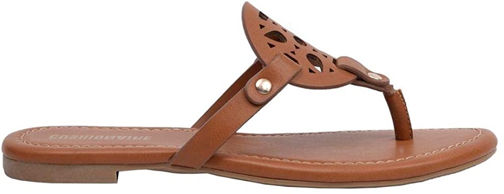 CUSHIONAIRE Women's Cameron Flat Sandal with +Comfort
