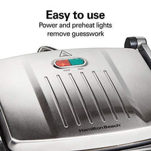 
                        
                          गैलरी व्यूवर में इमेज लोड करें, Hamilton Beach Panini Press, Sandwich Maker &amp; Electric Indoor Grill, Upright Storage, Nonstick Easy Clean Grids, Stainless Steel (25410) - JOY2ESpree
                        
                      