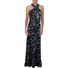 
                        
                          Load image into Gallery viewer, LAUREN RALPH LAUREN Womens Marylynn Metallic Floral Print Evening Dress
                        
                      