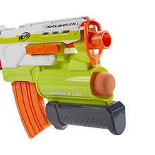
                        
                          Muat gambar ke penampil Galeri, NERF Modulus Demolisher 2-in-1 Motorized Blaster, Fires Darts and Rockets, Includes 10 Elite Darts, Banana Clip, 2 Rockets, Stock (Amazon Exclusive)
                        
                      
