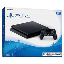 
                        
                          Load image into Gallery viewer, Mytrix Playstation 4 Slim 1TB SSD Console with DualShock 4 Wireless Controller Bundle, Playstation Enhanced with 1TB Solid State Drive [video game] - JOY2ESpree
                        
                      