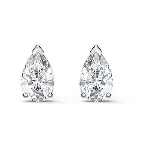 Swarovski Attract Pear Stud Pierced Earrings Silver One Size - JOY2ESpree