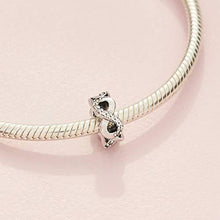 
                        
                          Load image into Gallery viewer, Pandora Jewelry Sparkling Infinity Spacer Cubic Zirconia Charm in Sterling Silver - JOY2ESpree
                        
                      