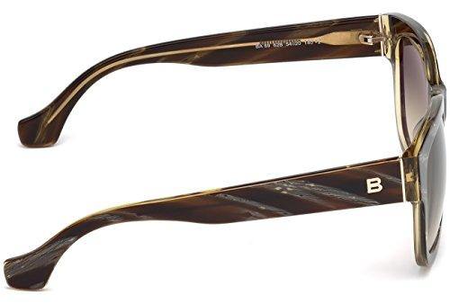 Sunglasses Balenciaga BA 69 BA0069 62B brown horn / gradient smoke