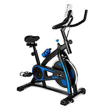 
                        
                          画像をギャラリービューアに読み込む, SUIPGAN Exercise Bike, Indoor Cycling Bike Stationary, Workout Bike for Home Cardio Gym with Tablet Mount, Pulse Sensor and LCD Monitor (Black/Blue) - JOY2ESpree
                        
                      