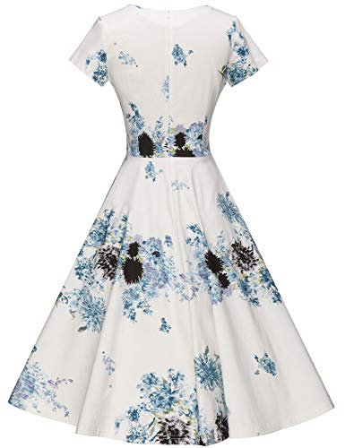 GownTown Women's 1950's Vintage Rockabilly Swing Stretchy Dress