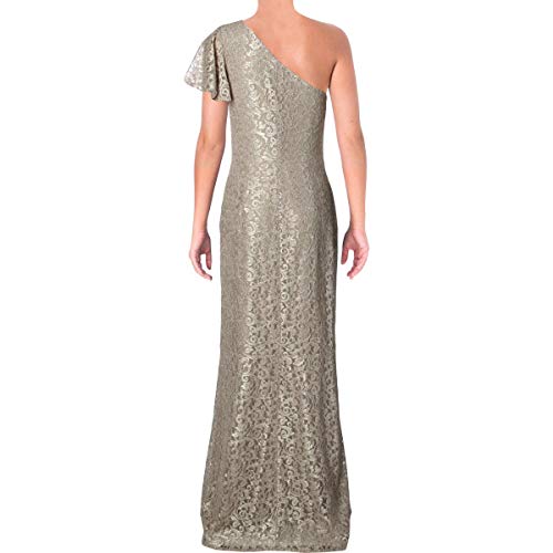 LAUREN RALPH LAUREN Womens Aven Glitter Lace Evening Dress