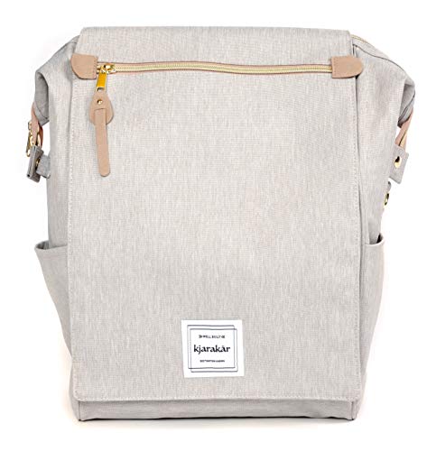KJARAKÄR Backpack | Classic & Premium Styles | Metal Zippers | Leather Accessories | Gym, Work, School, Diaper Bag