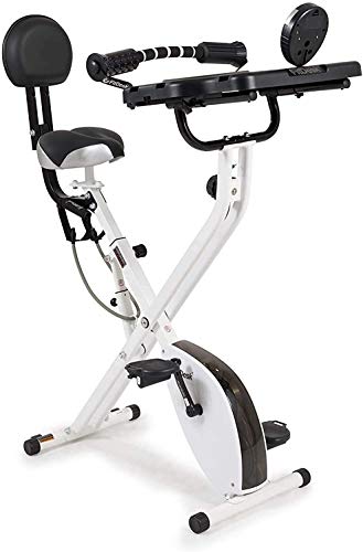 FitDesk Bike Desk 3.0 - Folding Stationary Exercise Bicycle Desk with Massage Bar & Work Out Bands - JOY2ESpree