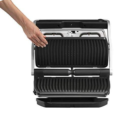 T-fal GC722D53 1800W OptiGrill XL Stainless Steel Large Indoor Electric Grill with Removable and Dishwasher Safe Plates, Silver - JOY2ESpree