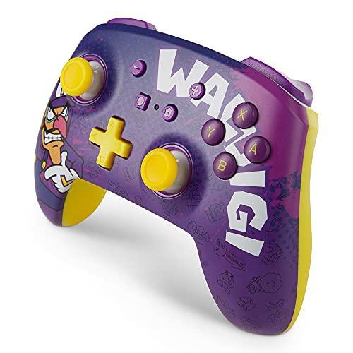 PowerA Enhanced Wireless Controller for Nintendo Switch - Waluigi, Nintendo Switch Lite, Gamepad, game controller, Bluetooth controller, rechargeable - JOY2ESpree