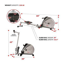 
                        
                          Muat gambar ke penampil Galeri, Sunny Health &amp; Fitness Rowing Machine Rower Ergometer with Digital Monitor, Inclined Slide Rail, 220 LB Max Weight and Foldable - SF-RW5606 - JOY2ESpree
                        
                      