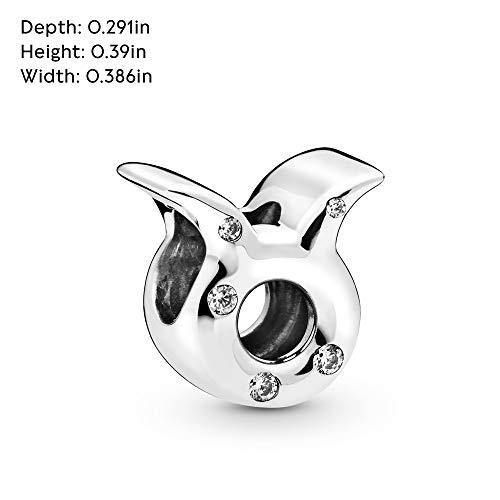 Pandora Jewelry Sparkling Taurus Zodiac Cubic Zirconia Charm in Sterling Silver - JOY2ESpree