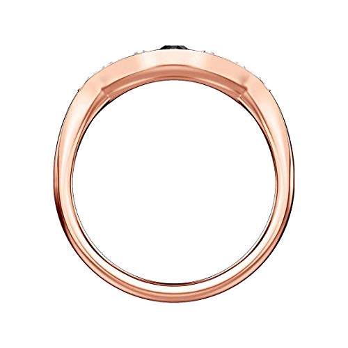 Duo Evil Eye Ring Multi-Colored Rose Gold Plated - JOY2ESpree