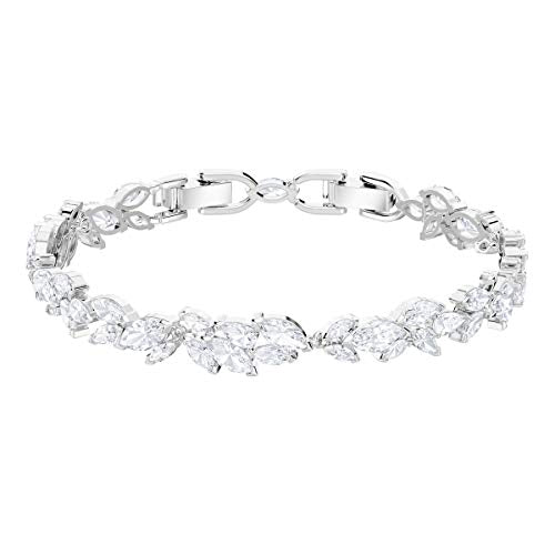 Swarovski Women's Louison Jewelry Collection, Rhodium Finish, Blue Crystals, Clear Crystals - JOY2ESpree