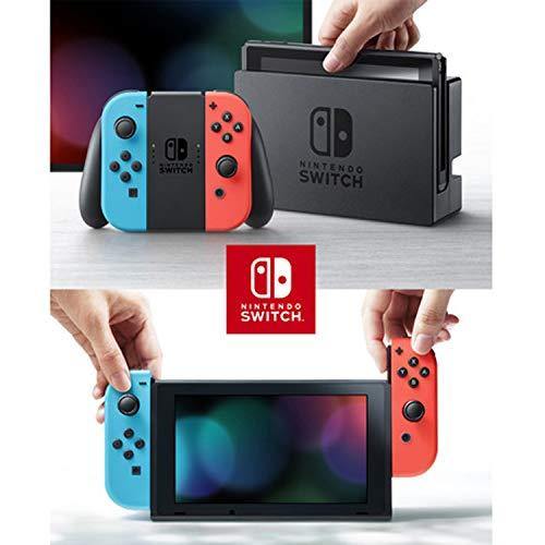 Nintendo Switch with Neon Blue and Red Joy-Con Bundle with Pokemon Sword - JOY2ESpree