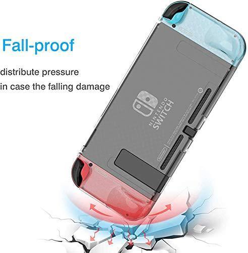 HEYSTOP Case Compatible with Nintendo Switch, Dockable Soft TPU Protective Case Cover - JOY2ESpree
