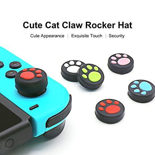 Cat Claw Thumb Grips Caps Joy Con Thumb Cover, Joystick Controller Cap for Nintendo Switch, Switch Lite, X-box, PS4, PS5 (10Pcs, 2 per Color) - JOY2ESpree