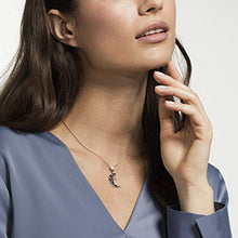 
                        
                          Load image into Gallery viewer, Swarovski Symbolic Collection Women's Moon Pendant Necklace, with Multi-Colored Crystals on a Rose-Gold Tone Plated Chain - JOY2ESpree
                        
                      