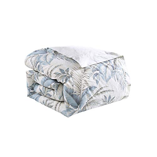Tommy Bahama | Bakers Bluff Collection | Comforter Set - 100% Cotton, Ultra-Soft & Breathable, Reversible Bedding with Matching Shams, Queen, Blue