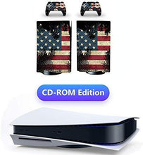
                        
                          Load image into Gallery viewer, YK MALL PS5 Console PS5 Stickers Vinyl America Flag Skin Pattern Decals Skin Sticker - JOY2ESpree
                        
                      