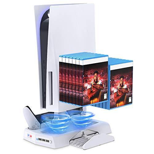 Vertical Charging Stand for PS5 Controllers with Cooling Fan - JOY2ESpree