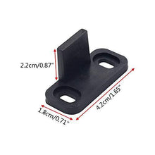 
                        
                          Load image into Gallery viewer, Tinmovys 4pcs Sliding Barn Door Floor Guides Floor Mount Adjustable Bottom Track Guides Black
                        
                      